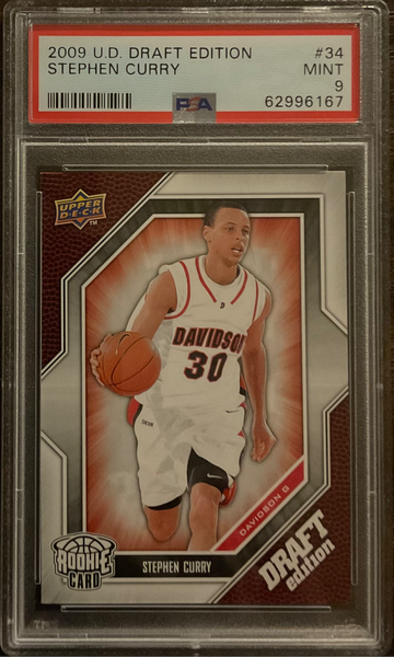2009 U.D. Draft Edition #34 Stephen Curry PSA 9