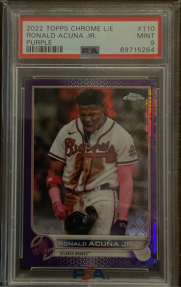 2022 Topps Chrome L/E Ronald Acuna Jr. #110 Purple