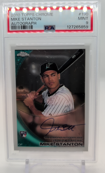 2010 Topps chrome Mike Stanton rookie auto