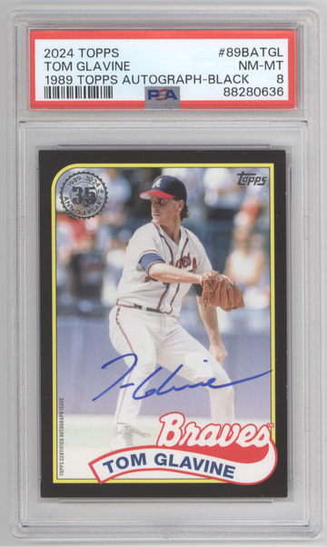 2024 Topps Tom Glavine Black Border PSA 8
