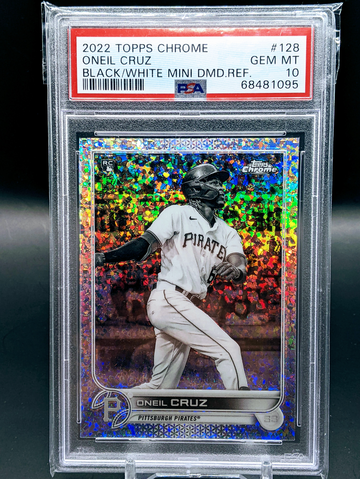 2022 Topps Chrome Black & White Mini-Diamond Refractor Oneil Cruz RC PSA 10