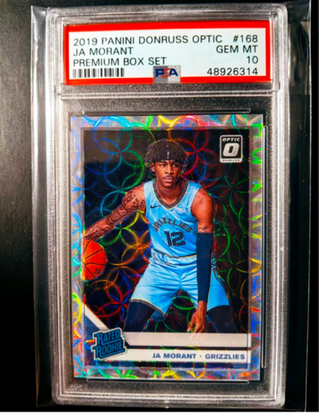 2019 Panini Donruss Optic Premium Box Set #168 Ja Morant Rookie RC /249 PSA 10