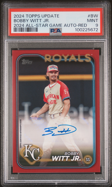 2024 Topps Chrome Update Bobby Witt Jr 2024 All Star Game Auto Red