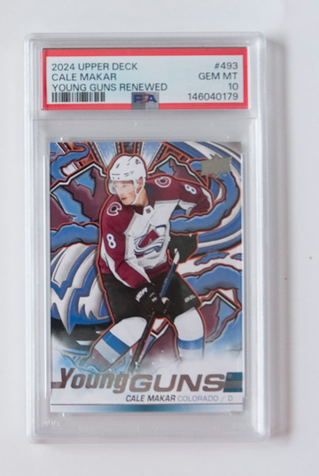 Cale Makar PSA 10 / 2024-25 Upper Deck #493 Young Guns Renewed