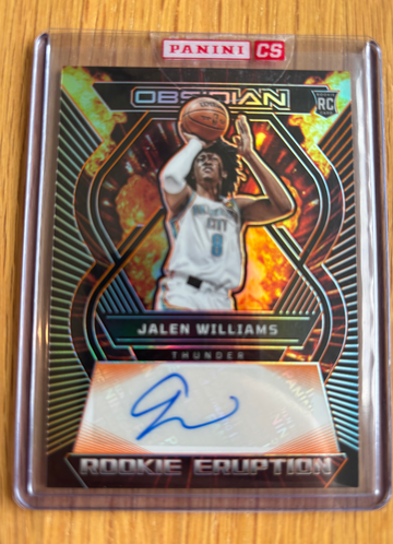 Jalen Williams 2022 Obsidian Rookie Eruption Auto /50