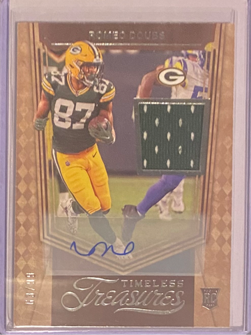 2022 Panini Chronicles Romeo Doubs Timeless Treasures RC Jersey Patch Auto 63/99 PACKERS 