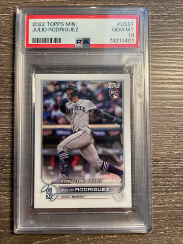 2022 Topps Mini Update Julio Rodriguez ROOKIE Mini PSA 10 GEM MINT