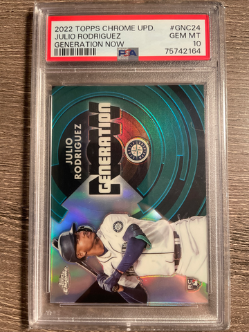 2022 Topps Chrome Update - Julio Rodriguez RC Generation Now - PSA 10 GEM MINT