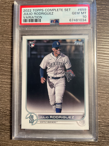 2022 Topps Series 2 - Complete Sets #659 Julio Rodriguez (RC) PSA 10 GEM MINT