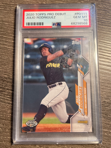 Julio Rodriguez 2020 topps pro debut Ps-111 psa 10 GEM MINT