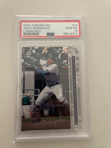 2022 chronicles luminance julio Rodriguez RC PSA 10 GEM MINT 