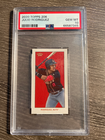 PSA 10 JULIO RODRIGUEZ 2020 Topps 206 PIEDMONT Tobacco Style Card RC GEM MINT