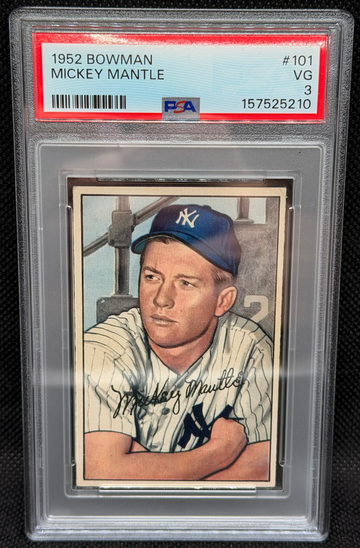 1952 Bowman #101 Mickey Mantle PSA 3 New Slab