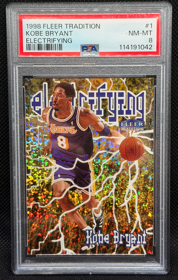 1998 Fleer Tradition #1 Kobe Bryant Electrifying PSA 8