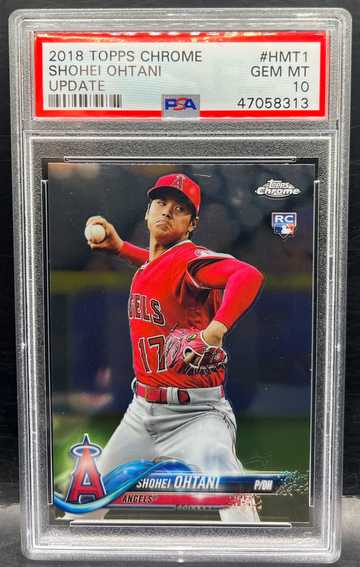 2018 Topps Chrome Update Shohei Ohtani RC PSA 10 HMT1