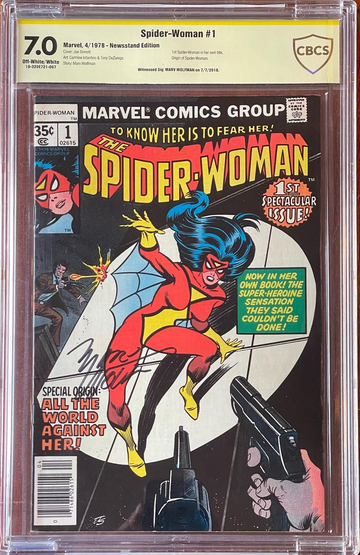 Spider-Woman #1 CBCS 7.0 Signed by Marv Wolfman