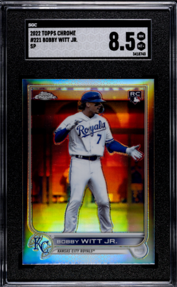 2022 Topps Chrome Bobby Witt Jr. #221 SP SGC 8.5
