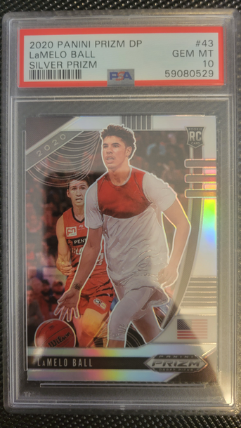 2020 Panini Prizm Draft Picks Silver Prizm LaMelo Ball PSA 10