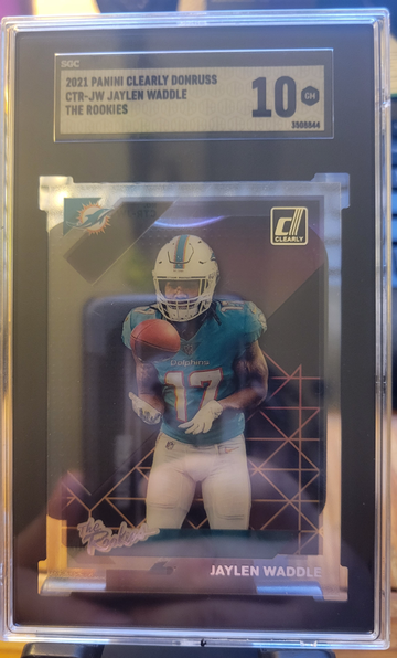 2021 Panini Clearly Donruss Jaylen Waddle SGC 10!