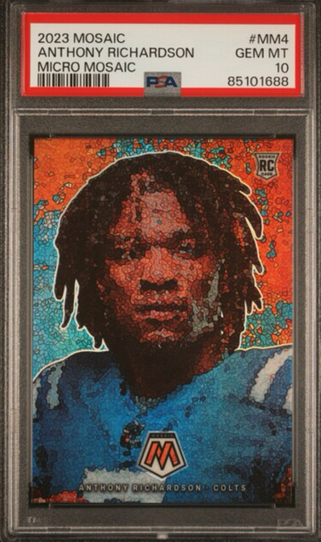 2023 Panini Mosaic Anthony Richardson Rookie Micro Mosaic PSA 10