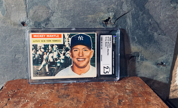 1956 Topps Mickey Mantle CGC 2.5 graded Card 