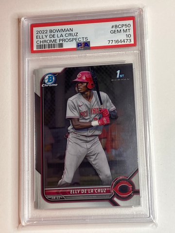 Elly De La Cruz 2022 Bowman Chrome Prospects 1st #BCP50 PSA 10