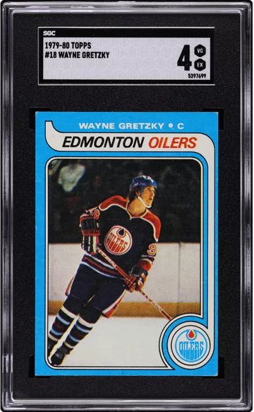 1979 Topps #18 Wayne Gretzky Rookie Card SGC 4