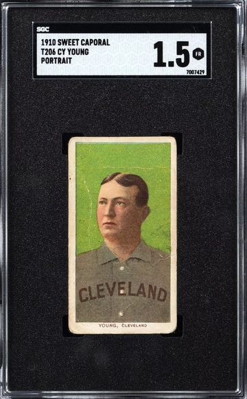 1910 T206 White Border Cy Young Portrait SGC 1.5