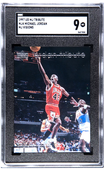 1997 Upper Deck Michael Jordan Tribute SGC 9 MJ Visions MJ4 Low Pop