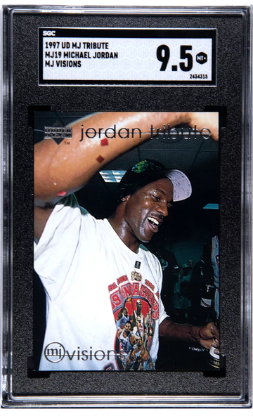 1997 Upper Deck Michael Jordan Tribute SGC 9.5 MJ Visions MJ19 Low Pop