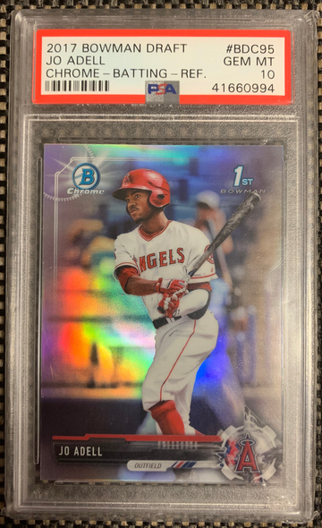 2017 Bowman Chrome Joe Adell Refractor PSA 10