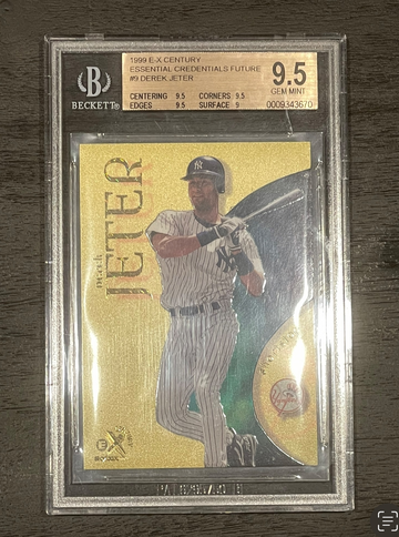 1999 Skybox E-X Century Essential Credentials Future #9 Derek Jeter /112 BGS 9.5