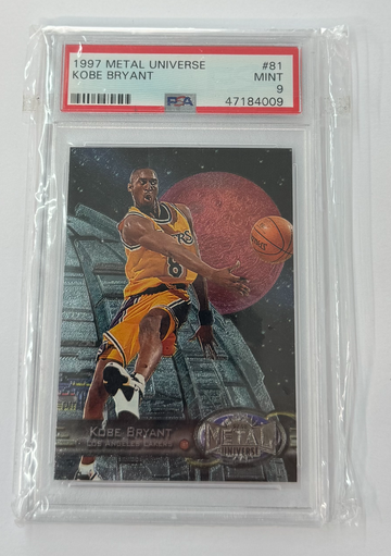 1997 Metal Universe Kobe Bryant PSA 9