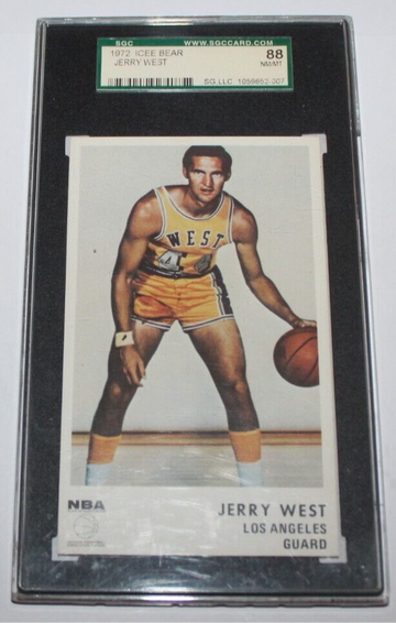 Jerry West 1972 Icee Bear SGC 88 Los Angeles Lakers West Virginia Mountaineers