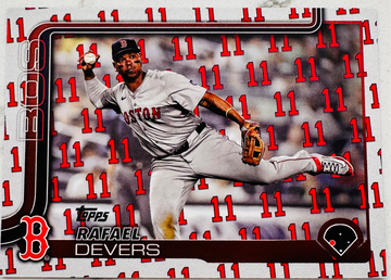 2025 Topps Series One Rafael Devers Number Variation 10/11