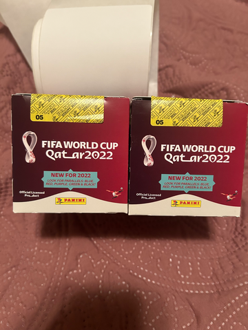 2022 panini fifa World Cup soccer sticker boxes!  Sealed set of two!