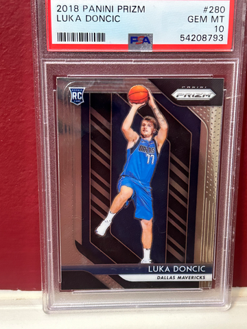 2018 Luka Doncic Panini Prozm #280 Rookie!  PSA 10 GEM MINT!