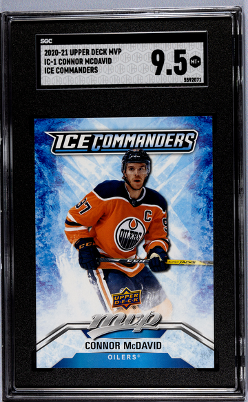 2020-21 Upper Deck MVP Ice Commanders #IC-1 Connor McDavid SGC 9.5
