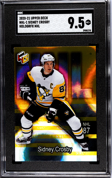 2020-21 Upper Deck HoloGrFx NHL #NHL-1 Sidney Crosby SGC 9.5