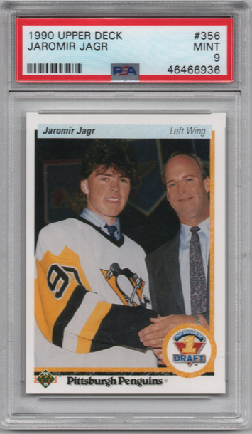 1990-91 Upper Deck #356 Jaromir Jagr RC PSA 9