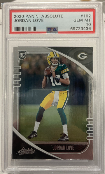 2020 Absolute Jordan Love #162 PSA 10 Rookie Green Bay Packers