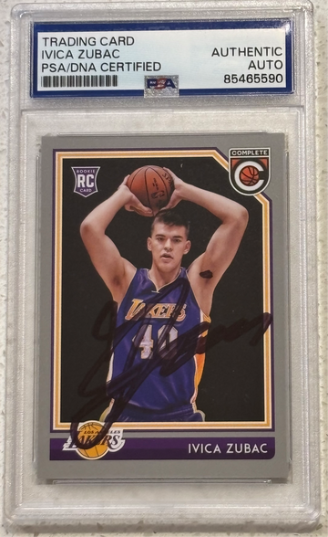 2016-17 Panini Complete #181 Rookie Signed Ivica Zubac PSA/DNA Authentic Auto Los Angeles Lakers RC