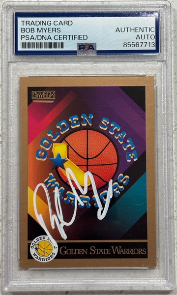 Bob Myers signed 1990 Skybox #336 Golden State Warriors PSA Authentic Auto