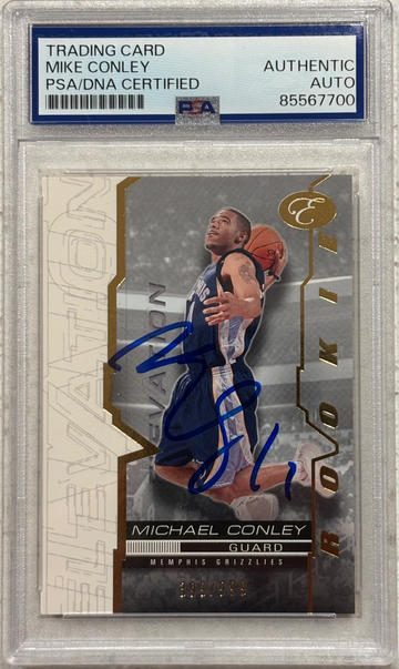 2008 Topps Elevation #85 Mike Conley Rookie /999 Signed PSA Authentic Auto RC Memphis Grizzlies 