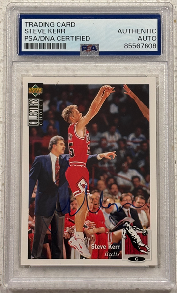 1994 Upper Deck Collectors Choice #271 Steve Kerr signed PSA Authentic Auto Chicago Bulls HOF