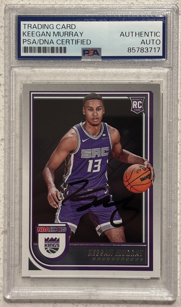 Keegan Murray signed 2022-23 NBA Hoops #234 Rookie PSA Authentic auto RC Sacramento Kings