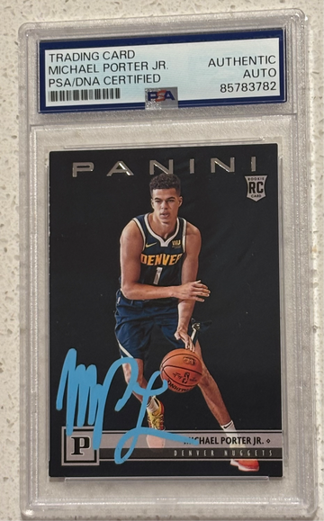 Michael Porter Jr signed 2018-19 Panini Chronicles #107 Rookie PSA Authentic Auto Denver Nuggets