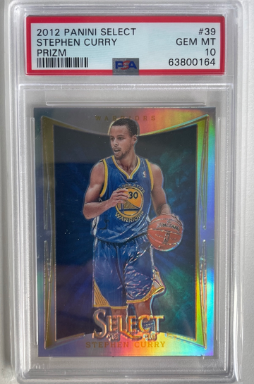 2012 Stephen Curry Select Silver Prizm #39 POP 19 1st Year Select Panini PSA 10