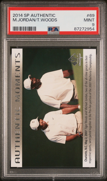 2013 SP Authentic Golf Tiger Woods Michael Jordan PSA 9 Low Pop 🎆