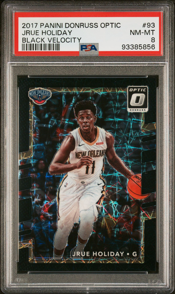 2017-18 Donruss #/39 Optic Jrue Holiday Black Velocity Prizm Pelicans CELTICS